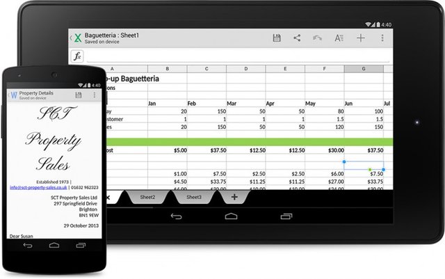 谷歌Android 4.4內(nèi)置免費(fèi)Quickoffice辦公套件