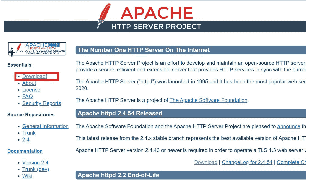 下載Apache HTTP Server